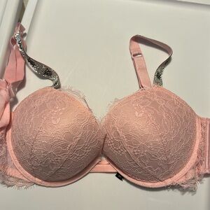 36D very sexy push up Victoria’s Secret pink lace bra